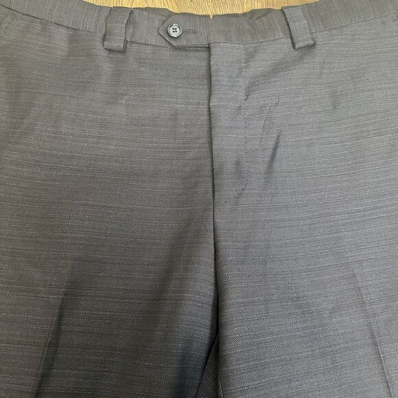 Sartore Reda Dress Pants Men’s 36X30 Straight Leg Blue 100% Wool Flat Front - Picture 3 of 13